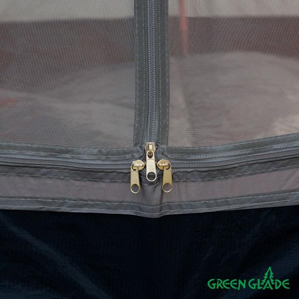 Палатка Green Glade Minidome 2-местная, серый/красный цвет