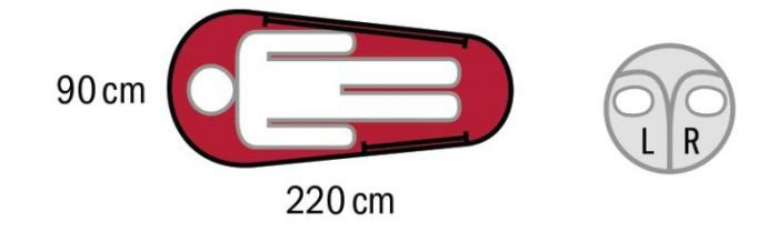 Спальный мешок AURUS -18С, левый