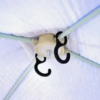 Палатка КУБ 2 Long (трехслойная), бело-синяя, Следопыт