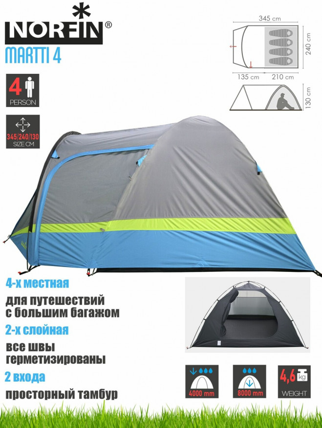 Палатка Norfin MARTTI 4 NFL