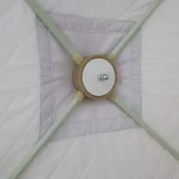 Палатка КУБ 2, 1,75x1,75 м, трехслойная, бело-синяя, Следопыт