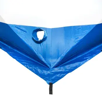 Палатка КУБ 4, 2,15x2,15 м, трехслойная, бело-синяя, Следопыт