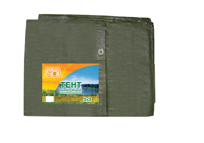 Sol Тент 3 x 5 м (укрывной) зеленый цвет