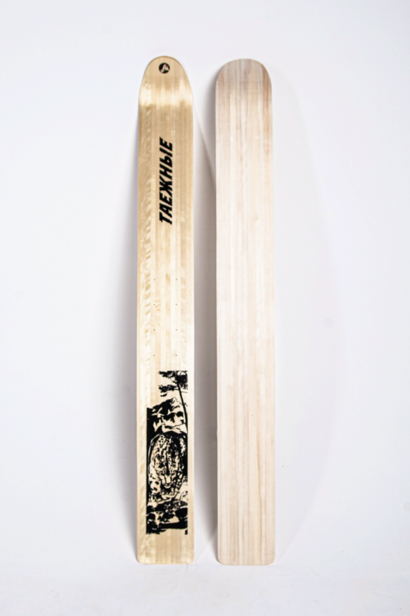 Лыжи ТАЕЖНЫЕ, дерево, длина 175 см, ширина 180 мм