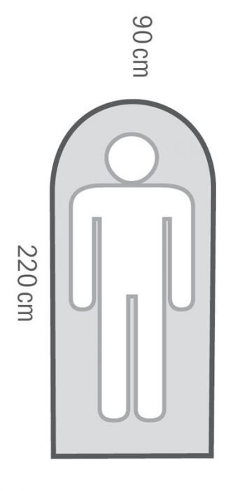 GUTY -10С 220х90 спальный мешок, -10С, левый