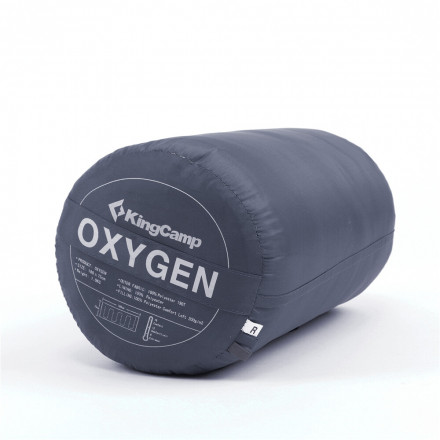 Спальный мешок &quot;Oxygen +8С&quot; серый, левый King Camp