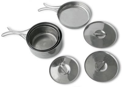 Набор круглых котелков - 3 шт. (0,6; 1,0; 1,2 л.) - Три друга и подруга