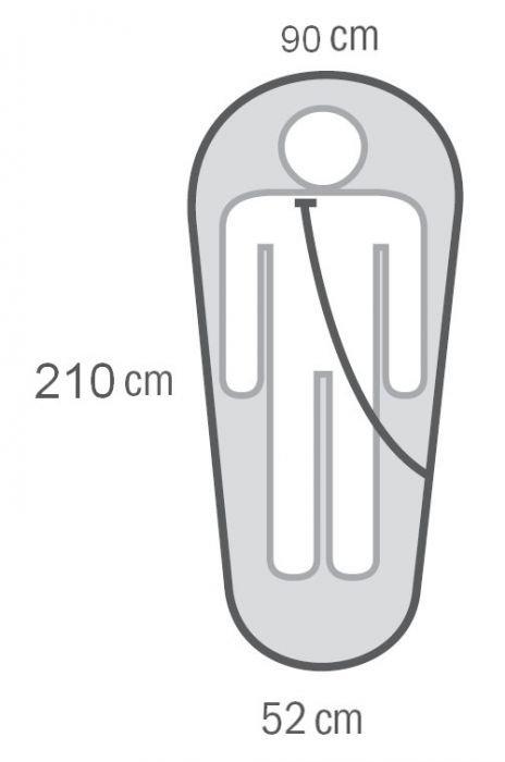 Спальный мешок HUSKY LADIES MOTION -20С, 210х85, правый