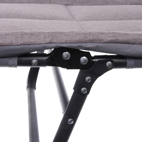 Раскладушка кемпинговая складная 195*64*30 см, серый