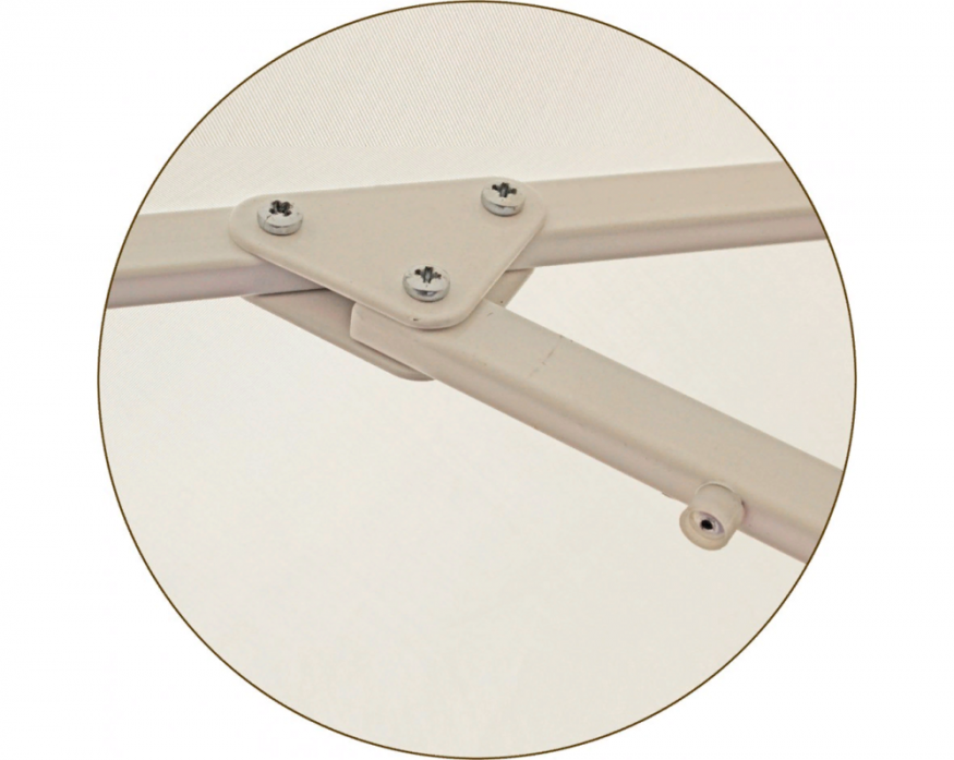 Зонт квадратный 2 х 2 м (8 спиц) сталь, с воланом