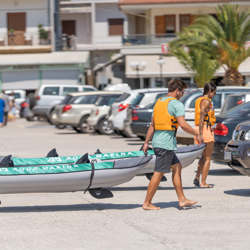 Каяк надувной двухместный Aqua Marina Laxo-320, 320x90 см