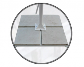 Зонт квадратный телескопический 4х4 м (8 спиц)