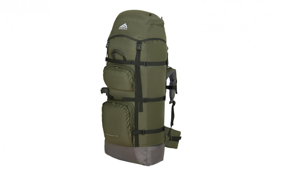 Рюкзак экспедиционный "Конжак 120 v2" зелёный/серый, Манарага