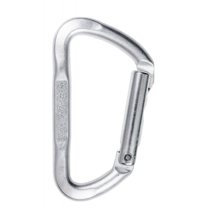 Карабин дюралевый трапеция Малый с р/ж с прямой защелкой кейлок, 22 кН, Ринг