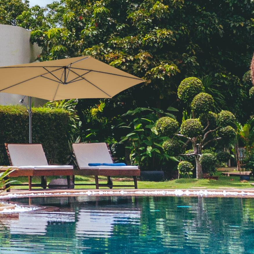 Зонт садовый (d=3 м) светло-коричневый, 6003, Green Glade