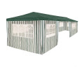 Тент садовый из полиэтилена 9x3x2,5 (8 стенок с окошками)